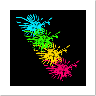 Lionfish rainbow 2 Posters and Art